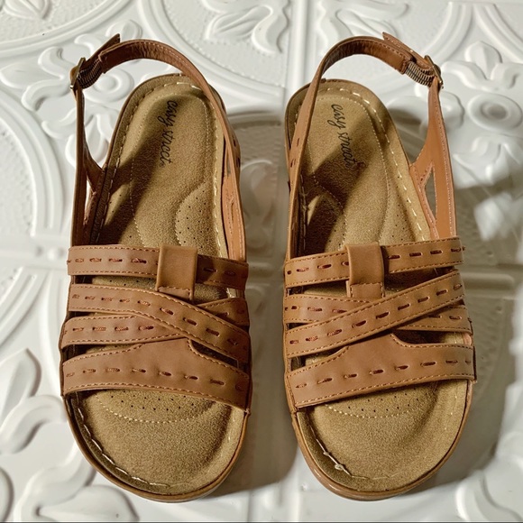 EASY STREET Kehlani Women's Tan Slingback Sandals 9.5 - Picture 10 of 12